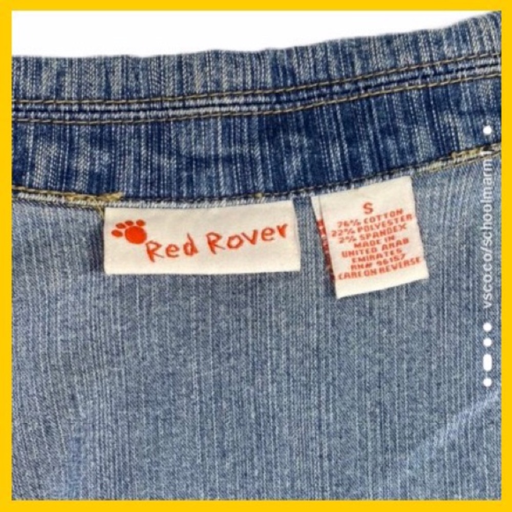 Red Rover Jean Jacket Sz Small - Picture 7 of 8